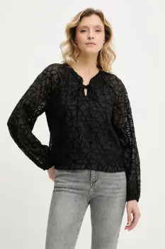 Answear Lab bluza culoarea negru, cu imprimeu imagine