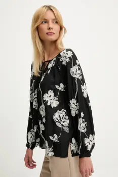 Answear Lab bluza culoarea negru, cu imprimeu imagine