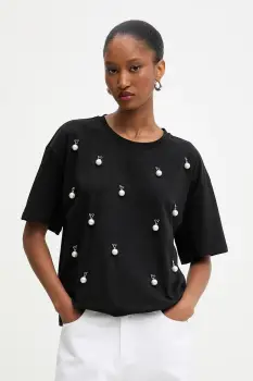 Answear.LAB bluza culoarea negru, cu imprimeu imagine