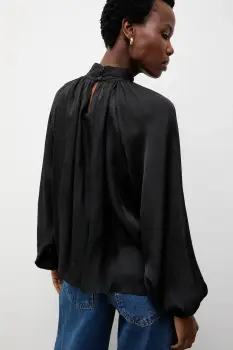 Answear.LAB bluza culoarea negru, neted imagine