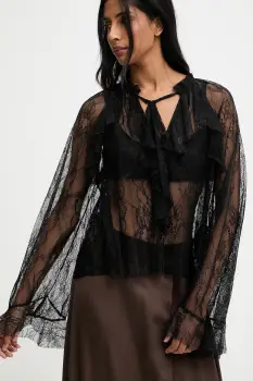 Answear.LAB bluza culoarea negru, neted imagine