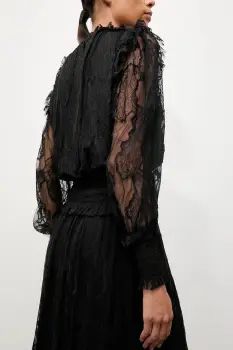 Answear.LAB bluza culoarea negru, neted imagine