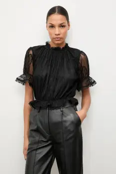 Answear.LAB bluza culoarea negru, neted imagine