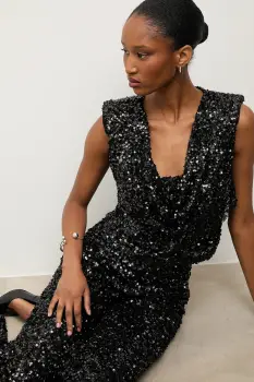 Answear.LAB bluza culoarea negru, neted imagine