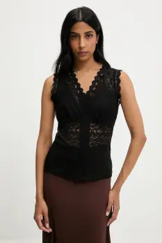 Answear Lab bluza culoarea negru, neted imagine