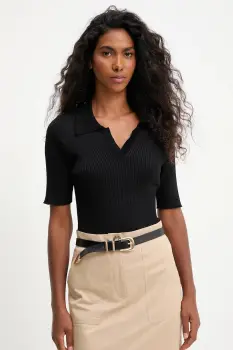 Answear.LAB bluza culoarea negru, neted imagine