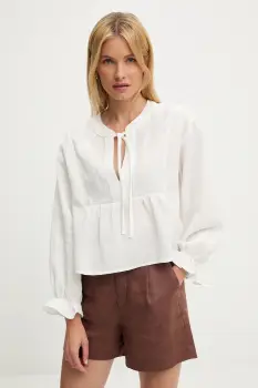 Answear Lab bluza din bumbac culoarea alb, cu imprimeu imagine