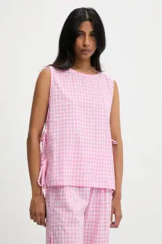 Answear Lab bluza din bumbac culoarea roz, modelator imagine