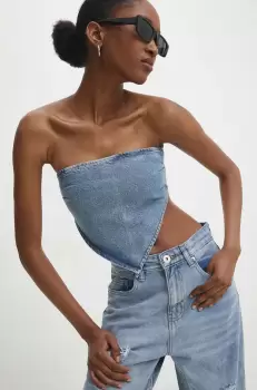 Answear Lab bluza din bumbac femei, neted imagine