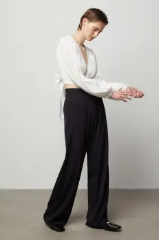 Answear Lab bluza femei, culoarea alb, neted imagine