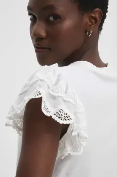 Answear Lab bluza femei, culoarea alb, neted imagine