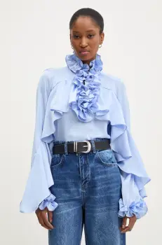 Answear Lab bluza femei, culoarea alb, neted imagine