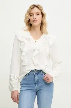 Answear Lab bluza femei, culoarea alb, neted imagine