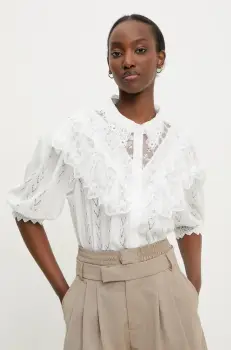 Answear Lab bluza femei, culoarea alb, neted imagine