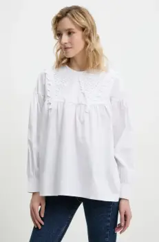 Answear Lab bluza femei, culoarea alb, neted imagine