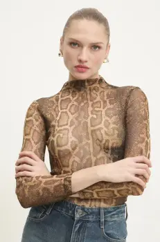 Answear Lab bluza femei, culoarea auriu, modelator imagine