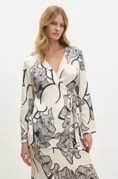 Answear Lab bluza femei, culoarea bej, modelator imagine