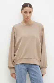 Answear Lab bluza femei, culoarea bej, neted imagine