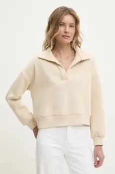 Answear Lab bluza femei, culoarea bej, neted imagine