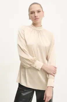 Answear Lab bluza femei, culoarea bej, neted imagine