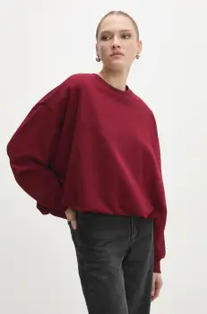 Answear Lab bluza femei, culoarea bordo, neted imagine