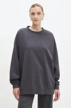 Answear Lab bluza femei, culoarea gri, neted imagine