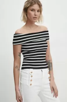 Answear Lab bluza femei, culoarea negru, modelator imagine