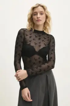 Answear Lab bluza femei, culoarea negru, modelator imagine