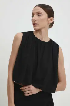 Answear Lab bluza femei, culoarea negru, neted imagine