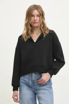 Answear Lab bluza femei, culoarea negru, neted imagine