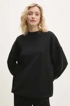 Answear Lab bluza femei, culoarea negru, neted imagine