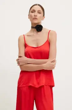 Answear Lab bluza femei, culoarea rosu, neted imagine