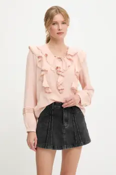 Answear Lab bluza femei, culoarea roz, neted imagine