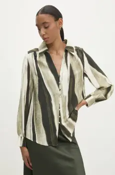 Answear Lab bluza femei, culoarea verde, modelator imagine