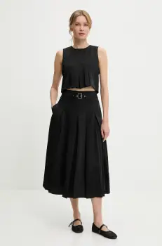 Answear Lab bluza si fusta culoarea negru imagine