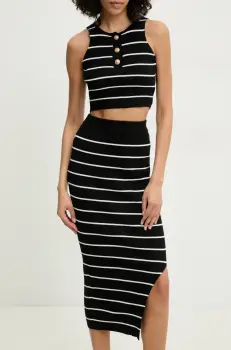 Answear Lab bluza si fusta femei, culoarea negru imagine