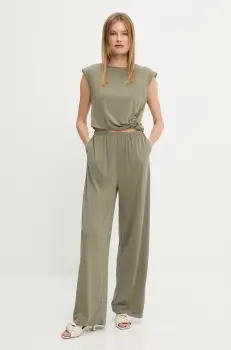 Answear Lab bluza si pantaloni femei, culoarea verde imagine