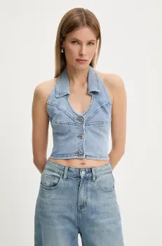 Answear Lab bluza subtire de blugi neted imagine