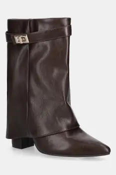 Answear.LAB botine culoarea maro, cu toc drept imagine