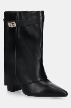 Answear.LAB botine culoarea negru, cu toc drept imagine