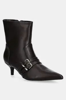 Answear Lab botine femei, culoarea maro, cu toc cui, izolare usoara imagine