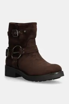 Answear Lab botine femei, culoarea maro, cu toc drept imagine
