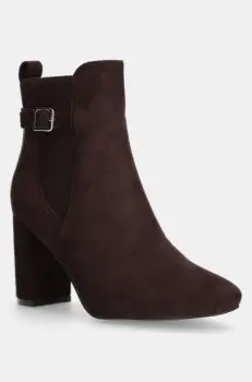 Answear Lab botine femei, culoarea maro, cu toc drept imagine