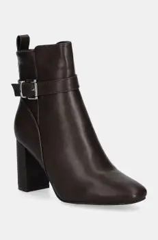 Answear Lab botine femei, culoarea maro, cu toc drept, izolare usoara imagine