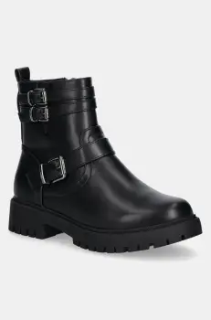 Answear Lab botine femei, culoarea negru, cu platforma, izolare usoara imagine