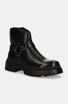 Answear Lab botine femei, culoarea negru, cu platforma, izolare usoara imagine