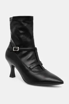 Answear Lab botine femei, culoarea negru, cu toc cui imagine