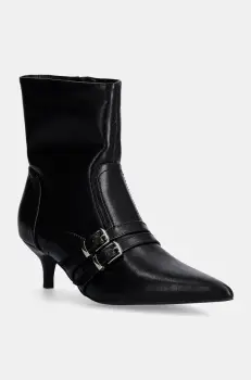 Answear Lab botine femei, culoarea negru, cu toc cui imagine