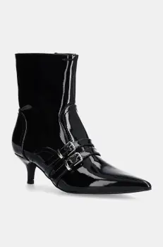 Answear Lab botine femei, culoarea negru, cu toc cui imagine
