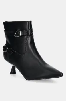 Answear Lab botine femei, culoarea negru, cu toc cui imagine